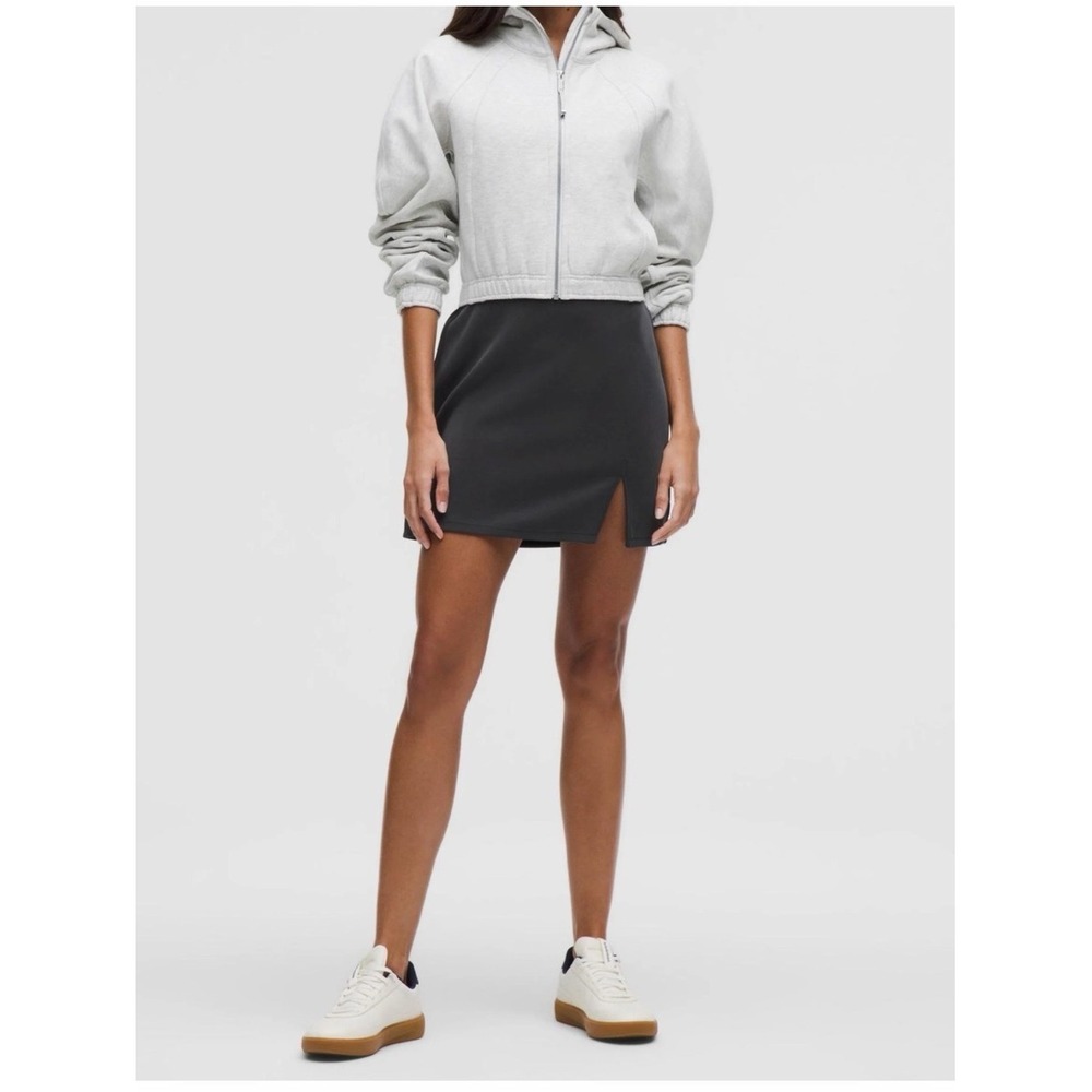 lululemon athletica Softstreme High-Rise Mini Skirt in Charcoal Gray